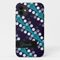Modern Teal Tribal pattern iPhone 5 Case-mate