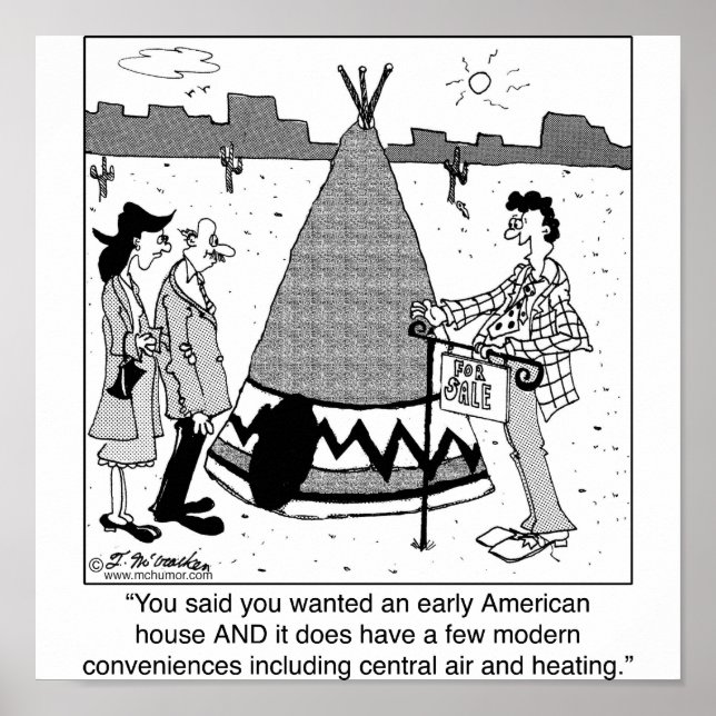 Modern Tee Pee has Central Air & Heating Poster (Front)