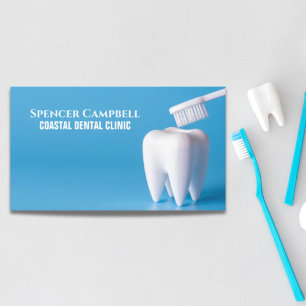 Modern Teeth Dentist Assistant Clinic Dental  Business Card