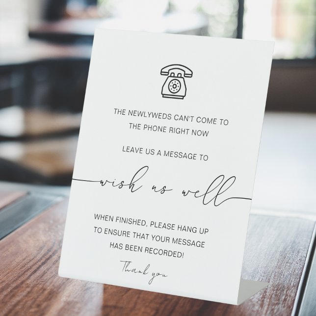 Modern Telephone Guestbook | Audio Guestbook Sign (Creator Uploaded)