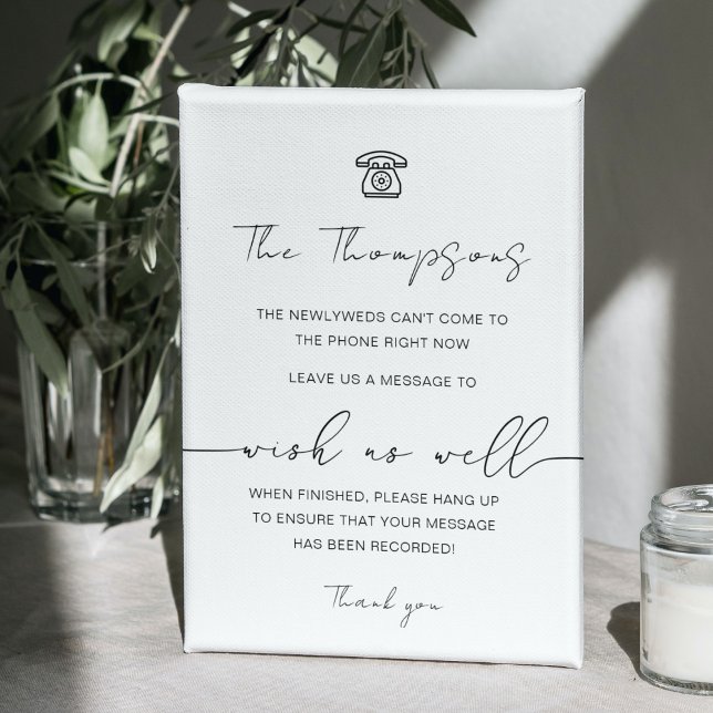 Modern Telephone Guestbook | Audio Guestbook Sign (Creator Uploaded)