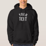 Modern Template Add Your Text Name Mens Black Hoodie<br><div class="desc">Modern Elegant Add Your Text Name Here Template Men's Black Basic Hooded Sweatshirt / Hoodie.</div>