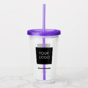 Modern Template Business Company Logo  Acrylic Tumbler