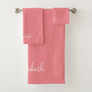 Modern Template Elegant Charisma Feminine Names Bath Towel Set