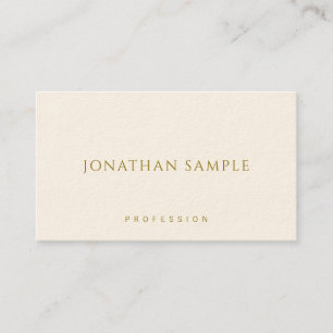 Modern Template Elegant Gold Look Text Top Busines Business Card