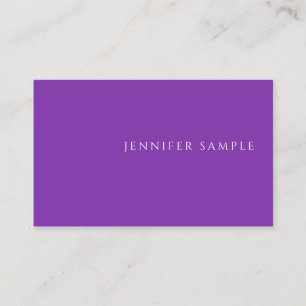 Modern Template Elegant Purple Colour Professional Business Card