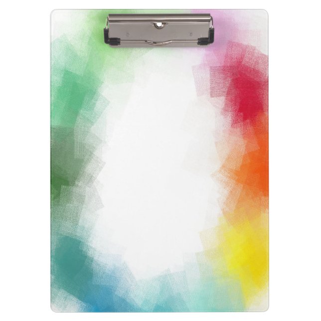 Modern Template Elegant Trendy Colourful Abstract Clipboard (Front)