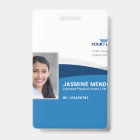 Modern Template Employee Photo Logo Name Nurse ID