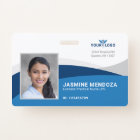 Modern Template Employee Photo Logo Name Nurse ID ID Badge
