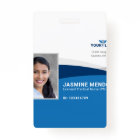 Modern Template Employee Photo Logo Name Nurse ID