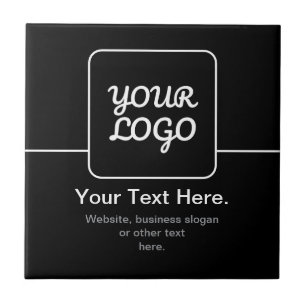 Modern Template for Your Logo   Black & White Tile