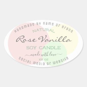 Modern Template Pastel Product Packaging Labels