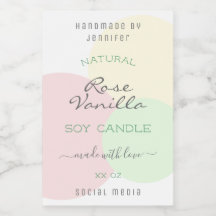 Modern Template Pastel Product Packaging Labels
