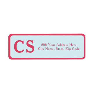 Modern Template Pink-Red & Light Blue Address