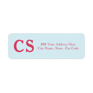 Modern Template Pink-Red & Light Blue Address