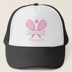 Modern Tennis Club Name Racket Icon Any Colour Trucker Hat
