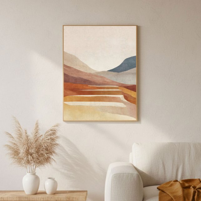 Modern Terracotta Abstract Art for Neutral Decor (Creator Uploaded)