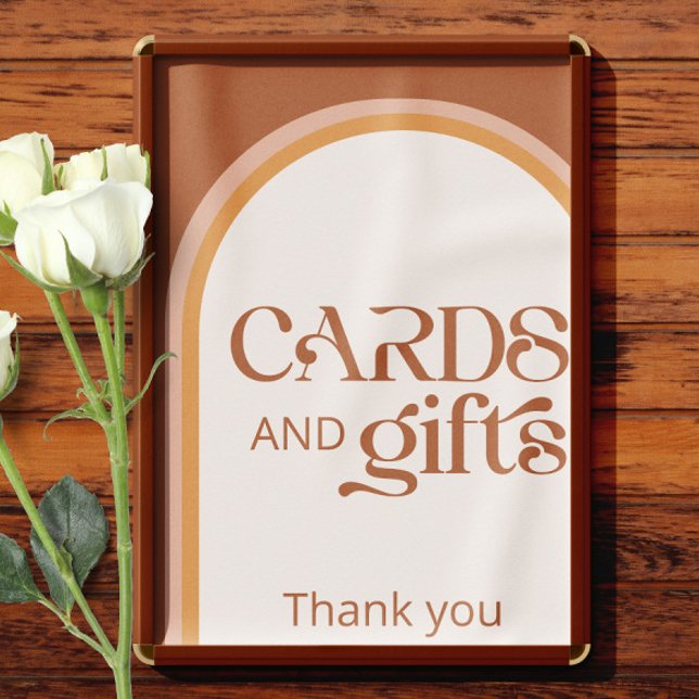 Modern Terracotta Arch Typography cards and gifts Poster (Creator Uploaded)