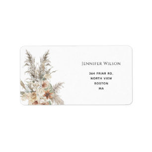 modern terracotta bohemian pampas grass wedding la label
