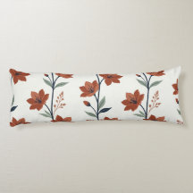 Modern Terracotta Botanical Branch Cream Long Body