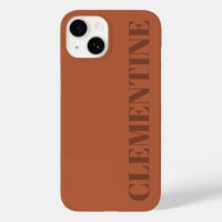 Modern terracotta minimal personalised simple
