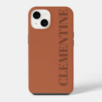 Modern terracotta minimal personalised simple