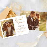 Modern Terracotta Mrs Photo Bridal Shower