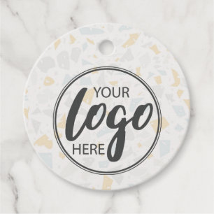 Modern Terrazzo Ceramic Look Your Logo Price Tags