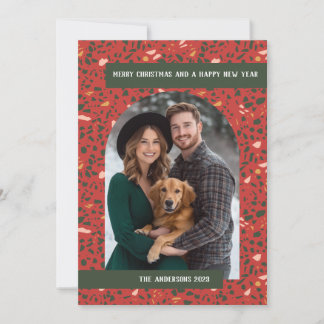 Modern Terrazzo Christmas Holiday Card