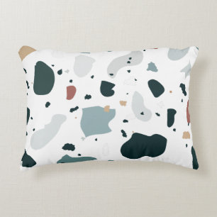 Modern Terrazzo Pattern – Abstract Mid Century Sea Decorative Cushion