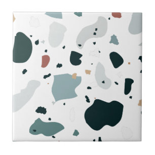 Modern Terrazzo Pattern – Abstract Mid Century Sea Tile