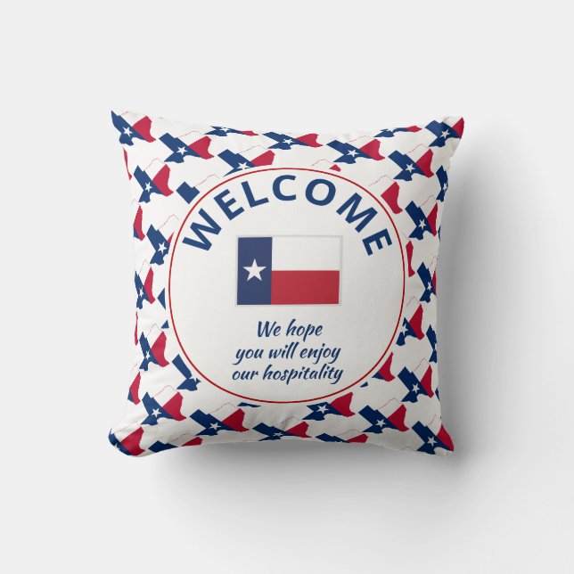 Modern TEXAS Custom Welcome Cushion (Front)