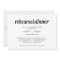 Modern Text | Black and White Rehearsal Dinner
