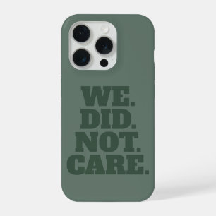 Modern Text Statement   Typography Green Text iPhone 15 Pro Case