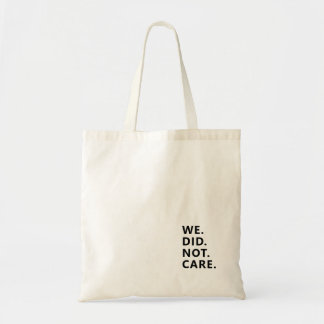 Modern Text Statement | Typography White Text Tote Bag