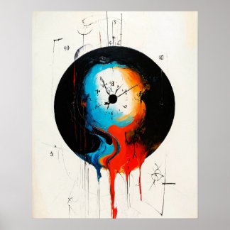 modern textile pendants created using  AI Poster