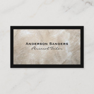 Modern Texture   Classic Black Borders Business Card