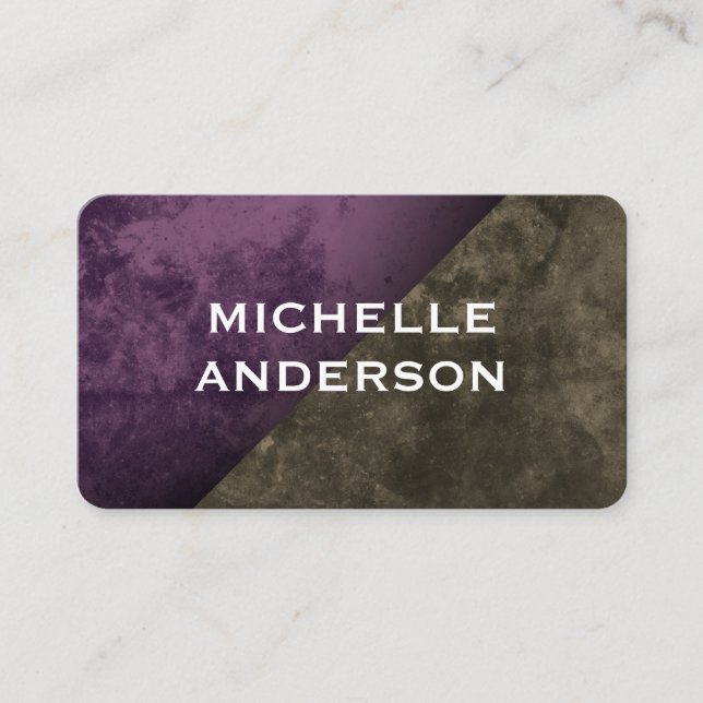 Modern Texture Colour Blocks Business Card (Front)