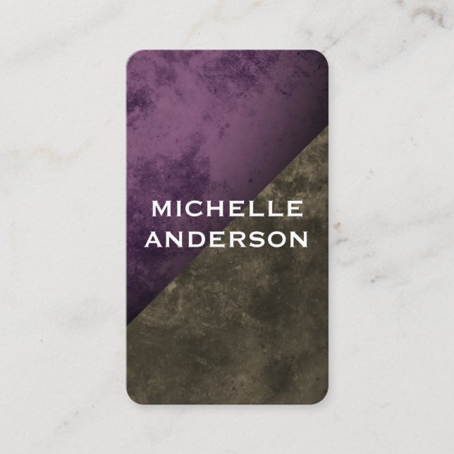 Modern Texture Colour Blocks Business Card (Front)