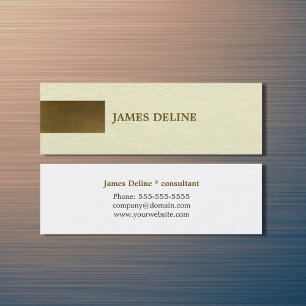Modern Texture Copper Pattern Personal Consultant Mini Business Card