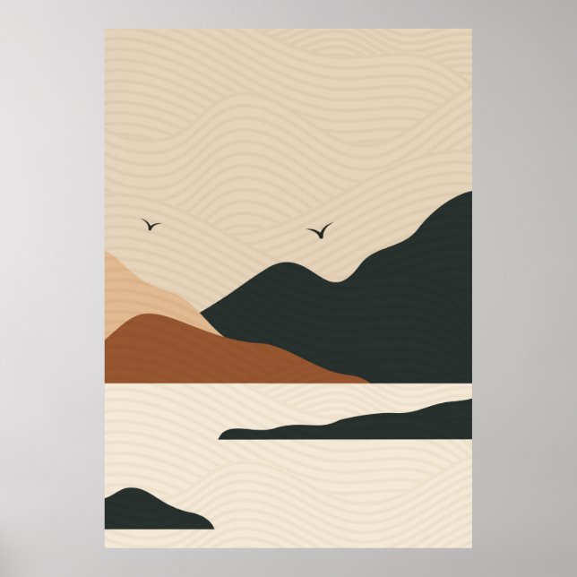   Modern textured background Poster (Front)