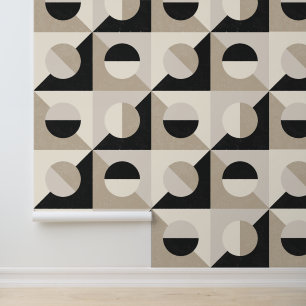 Modern Textured Italian Geometric Tiles Wallpaper