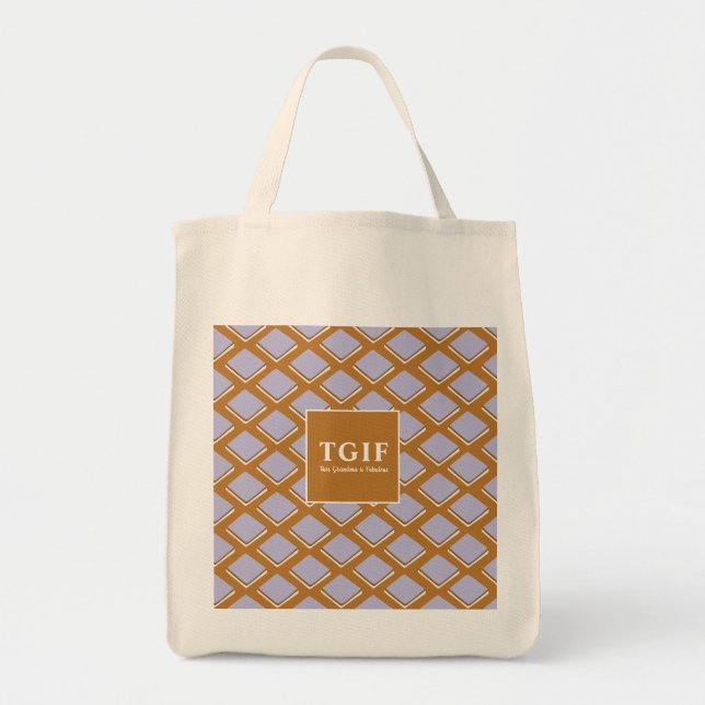 Modern TGIF_This Grandma is Fabulous Personalise Tote Bag (Front)