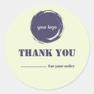 Modern Thank You Business Sticker Personalised