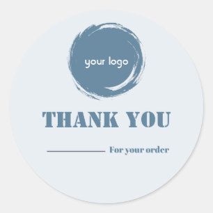 Modern Thank You Business Sticker Personalised