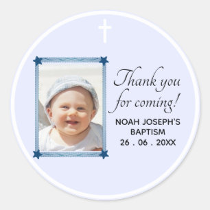 Modern THANK YOU FOR COMING! Baptism Sticker