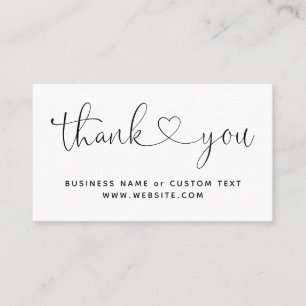 Modern Thank You For Shopping Small Branding Business Card