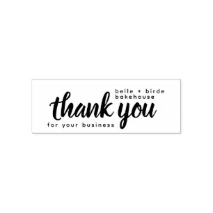 Modern Thank You For Your Business Script  Self-inking Stamp