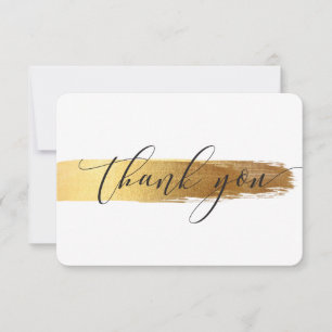 MODERN THANK YOU luxury calligraphy gold brush