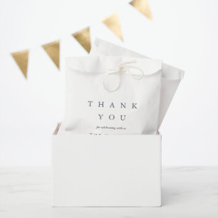 Modern Thank You Purple Wedding Favour Bags